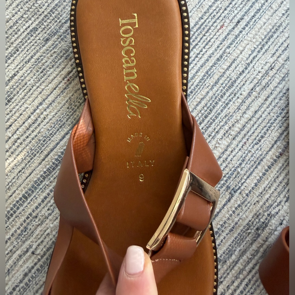 Toscana Brown Leather Sandals - Picture 3 of 4